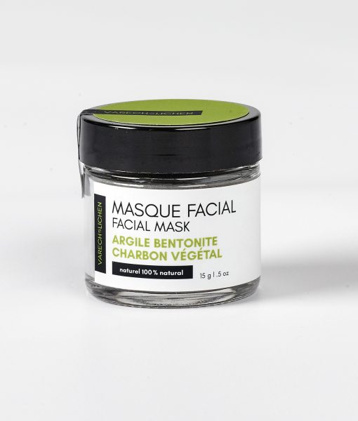 masque facial argile bentonite charbon végétal
